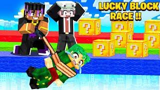 I USED GRAPPLER TO CHEAT IN LUCKY BLOCK RACE|RON9IE