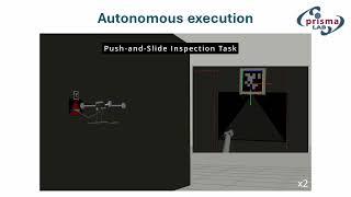 Semi-autonomous Unmanned Aerial Manipulator Teleoperation for Push–and–Slide Inspection