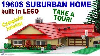 1960s LEGO Suburban Home Custom Build MOC