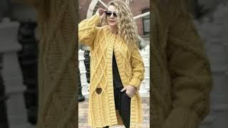 Gorgeous and stunning crochet knitting cardigan long coat designs for girls & women 2023 #winter