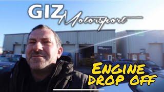 Dropping off engine to Giz Motorsport for decking wedding and boring ￼￼￼￼