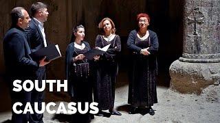 Singing A Cappella at Geghard Monastery, Armenia