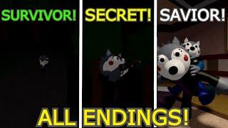 How to get SAVIOR, SURVIVOR & SECRET ENDING in PIGGY! - Roblox