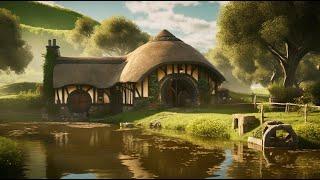 Hobbit Lake Ambience Peaceful Day in the Shire ️ Nature, Birds & Water Sounds to Relax & Study