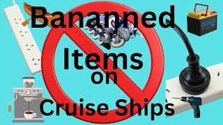 Banned Items Royal Caribbean, Carnival Cruise Line , Norwegian Cruise line,  MSC and Virgin..