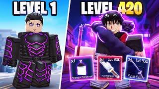 Noob to Max Level HEAVENLY RESTRICTION TOJI in One Video! (Jujutsu Infinite Roblox)