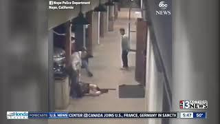 Woman beaten outside of bar