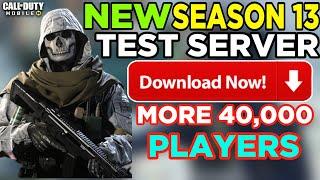 Download New Season 13 Test Server Call of duty mobile | cod mobile test server | Season 13 Codm