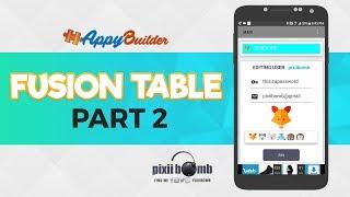 AppyBuilder: [PART 2] Fusion Table