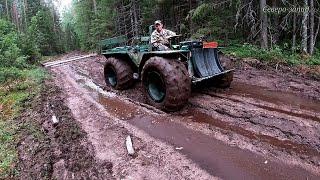 КАРАКАТИМ НА ЛЕСНУЮ МИКРОРЕЧКУ//ЛОВЛЯ ЩУКИ НА РОГАТКИ (ЖИВЦА)