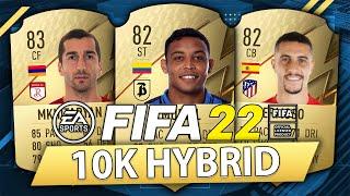 FIFA 22: OVERPOWERED 10K HYBRID! BUDGET STARTER SQUAD BUILDER