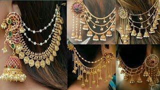 Latest Bahubali Jhumka Earrings Collection | Latest Gold Plated Earrings Desgin With Chain 2020