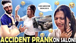 ACCIDENT PRANK ON SALONI | PRANK GONE WRONG @salonimittal2734 | AYUSH YADAV