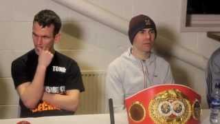 STUART HALL & MARTIN WARD TALK TO THE MEDIA - POST FIGHT PRESS CONFERENCE