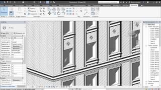 Revit. Создание элементов стен. Плинтуса.