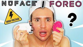 NuFACE Trinity VS FOREO Bear: which one gives you the BEST results?? (one month test with pictures)