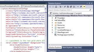 developing windows phone app