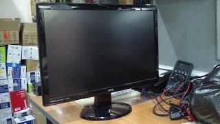 Пошёл дым, запах гари. Пропадает подсветка. Монитор BenQ GL2450. РЕМОНТ