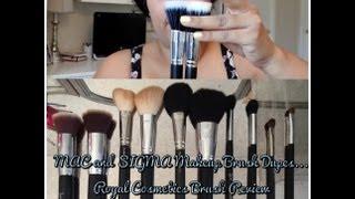 Royal Cosmetics Makeup Brush Sets Review and Demo (Mac/Sigma Dupes)