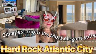 Hard rock Atlantic City cheapest Vrs most expensive room type! South tower room & Celebrity Suite!