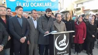 VİDEO  çorum Osmancık Ülkü Ocakları Basın Açıklaması  5