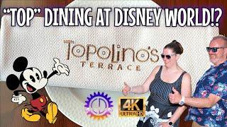 Topolino’s Terrace Dinner Review | Best Disney World Rooftop Dining? 4K Full Experience!