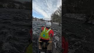 Canoeing a low and cold #canoeing #dee