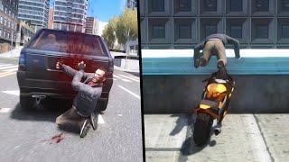 GTA IV - Brutal Motorcycle Crashes Vol. 8 (Euphoria Ragdolls)