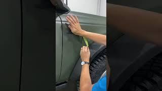 3M Matte Military Green wrap! Emblem application on top of the wrap.