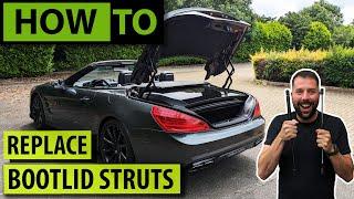 HOW TO: Replace Gas Struts on Your Mercedes Bootlid/Trunklid