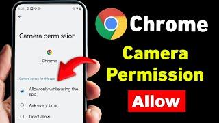 How To Allow Camera Permission in Chrome | Camera Permission Setting in Chrome