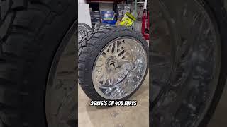 26x16 Kg1 Forged Trident wheels 405/30/26 Fury tires