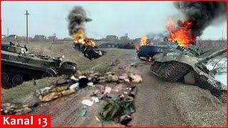 Ukrainian Army burned entire column of Russian tanks and crushed enemy troops near Konstantinovska