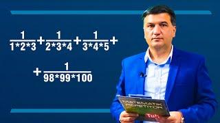 1/(1x2x3) +1/(2x3x4) +1/(3x4x5) +... yig'indi topishning ajoyib usuli. Matematika.