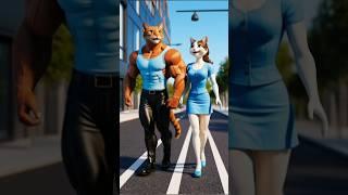 "Epic Animal Couples: Bodybuilder Males & sexy Females in 3D Action | Incredible Hybrid Creations!"