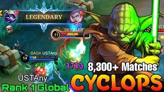 8,300+ Matches Cyclops Perfect Gameplay - Top 1 Global Cyclops by USTAny - Mobile Legends