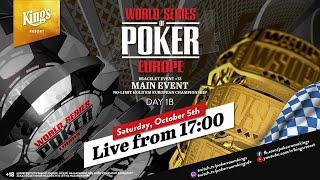  WSOPE 2024: Main Event Day 1B | €5M GTD | live from King's Resort 