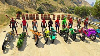 GTA 5 Spiderman Epic Jumps episode 3 - Spider-Man Ramp & Ragdolls