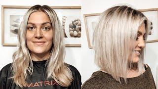 HOW TO CUT YOUR OWN HAIR INTO A BLUNT, ANGLED BOB