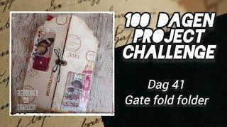 gate fold folder - 41/100 dagen project challenge