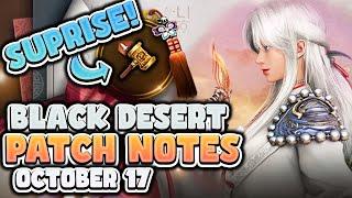 SUPRISE J's HAMMER!? | BDO Patch Notes Rundown October 17th