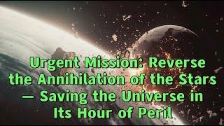 Urgent Mission: Reverse the Annihilation of the Stars—Saving the Universe in Its Hour of Peril