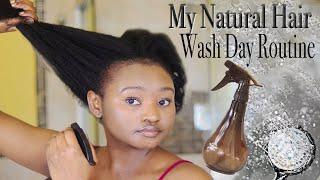 NATURAL HAIR WASH DAY ROUTINE | MINIMUM TANGLES | 4C Natural Hair | Tsholo Phoka