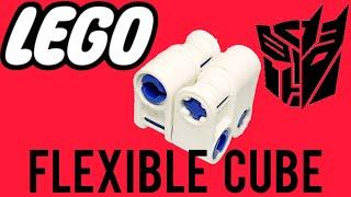 INSTRUCTIONS TUTORIAL HOW TO BUILD LEGO TECHNIC 2X2 STUD MINI FLEXIBLE CUBE MECHA (8 PIECES ONLY) 