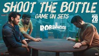 Shoot The Bottle Game On Sets Of Robinhood | Nithiin | Sreeleela | Venky Kudumula | Vennela Kishore