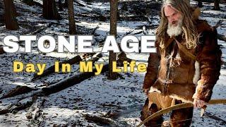 A STONE AGE Day In My Life #hunting #survival #stoneage #outdoorskills #archery #bushcraft #paleo