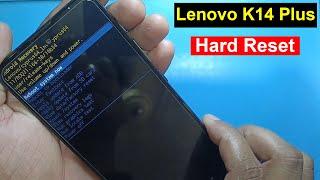 Lenovo K14 Plus Hard Reset / Factory Reset |