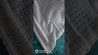 Created this beautiful baby shawl pattern by Crochet for Life.Yarn is Marriners Dk so soft.