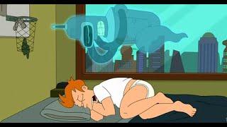 Fan noise for sleep, but Futurama quietly plays in the background