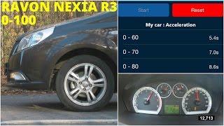 Ravon Nexia R3 - Acceleration 0-100 km/h (Racelogic)